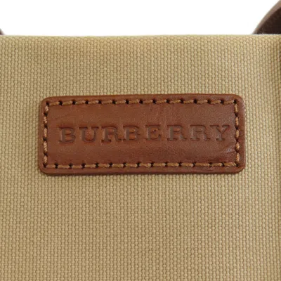 Pre-owned Burberry Brown Canvas Tote Bag ()