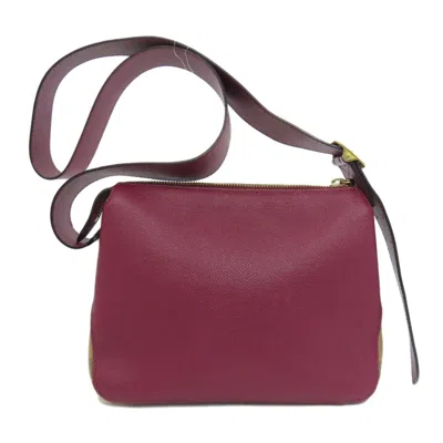 Pre-owned Burberry Purple Leather Shoulder Bag ()