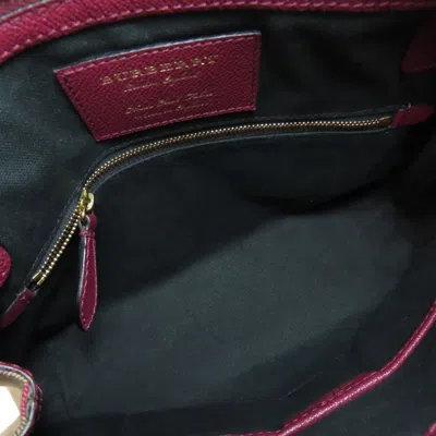 Pre-owned Burberry Purple Leather Shoulder Bag ()