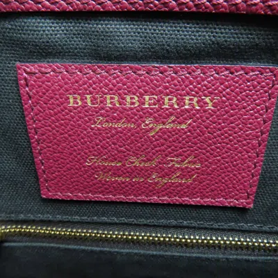 Pre-owned Burberry Purple Leather Shoulder Bag ()