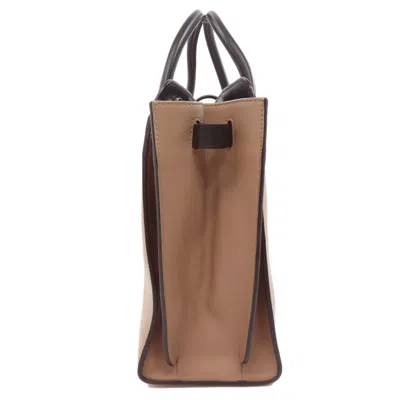 Pre-owned Bvlgari Beige Leather Tote Bag () In Sand