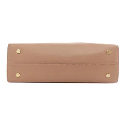 Pre-owned Bvlgari Beige Leather Tote Bag () In Sand