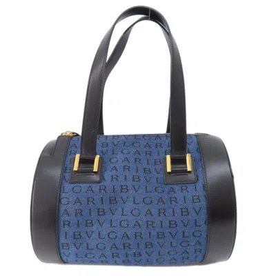 Pre-owned Bvlgari Blue Denim Handbag ()