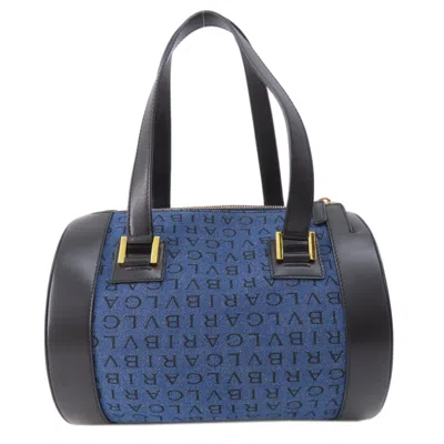 Pre-owned Bvlgari Blue Denim Handbag ()
