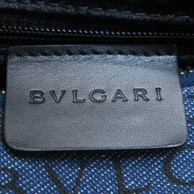 Pre-owned Bvlgari Blue Denim Handbag ()