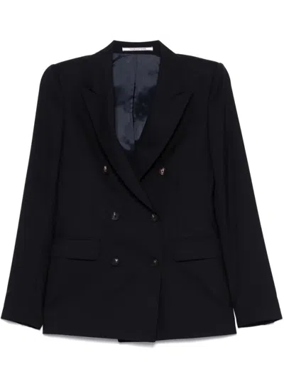Tagliatore Paris Double-breasted Wool Blazer Clothing In Black