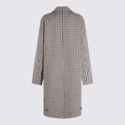 Mackage Houndstooth-pattern Coat In Multi