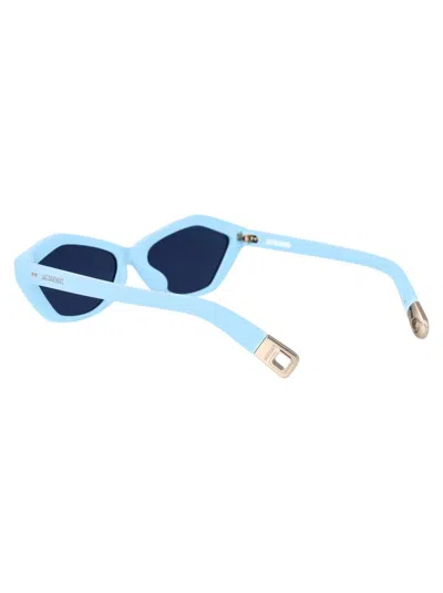 Jacquemus Light Blue Acetate Sunglasses In Blue
