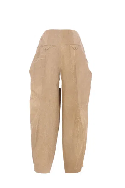 Uma Wang Trousers In Neutral