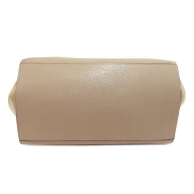 Pre-owned Celine Beige Leather Tote Bag () In Sand