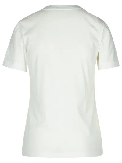 Moncler White Cotton T-shirt In White