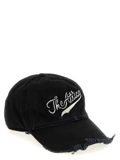 Attico The  Logo Embroidery Hat In Black