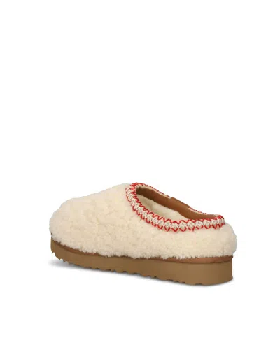 Ugg Tasman Maxi Curly 1158356-nat Slippers Womens Beige Sheepskin Slip On Gug183 In Brown