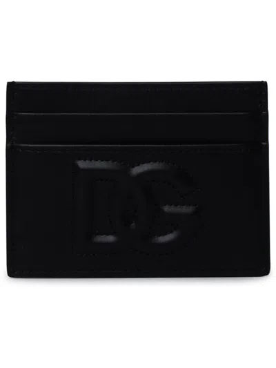 Dolce & Gabbana Black Leather Card Holder