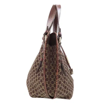 Pre-owned Celine Brown Nylon Leather Tote Bag ()