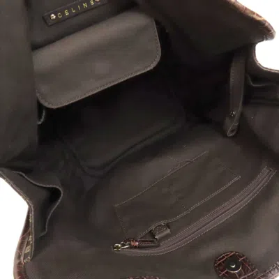 Pre-owned Celine Brown Nylon Leather Tote Bag ()