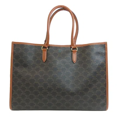 Pre-owned Celine Dark Brown Pvc Tote Bag ()