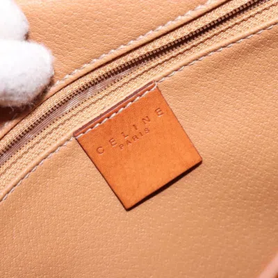 Pre-owned Celine Céline Macadam Brown,gold Canvas Shoulder Bag () In Multi