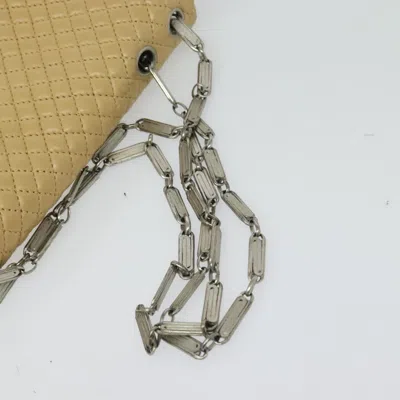 Pre-owned Chanel Bubble Quilt Beige Leather Shoulder Bag () In Sand