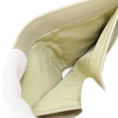 Pre-owned Dior Christian  Beige Leather Wallet (bi-fold) () In Sand