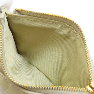 Pre-owned Dior Christian  Beige Leather Wallet (bi-fold) () In Sand