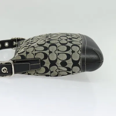 Pre-owned Coach Gray Canvas Shoulder Bag ()