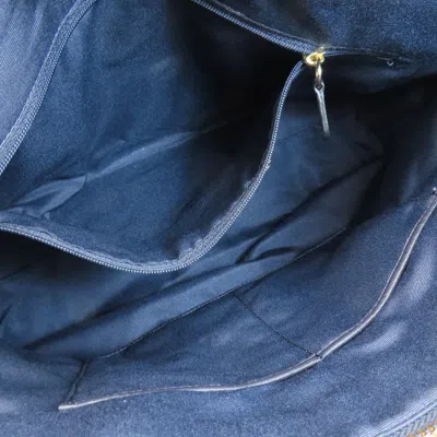 Pre-owned Coach Navy Leather Handbag Shoulder Bag () In Blue