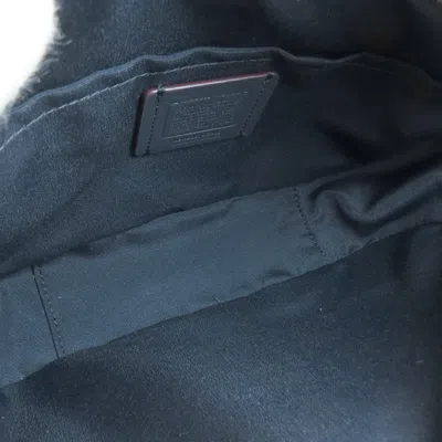 Pre-owned Coach Navy Leather Shoulder Bag () In Blue