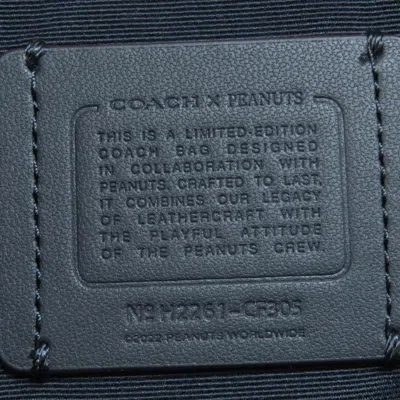 Pre-owned Coach Navy Leather Shoulder Bag () In Blue