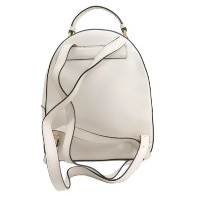 Pre-owned Coach White Leather Backpack ()