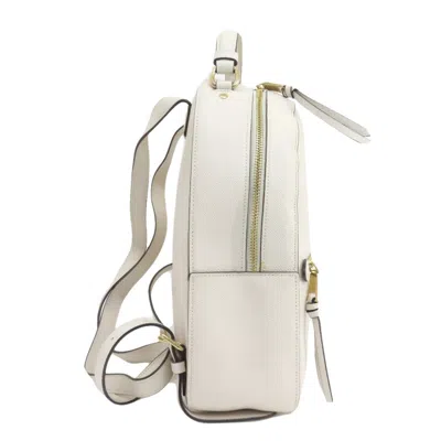 Pre-owned Coach White Leather Backpack ()