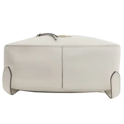 Pre-owned Coach White Leather Backpack ()