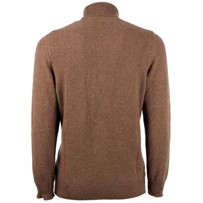 Emilio Romanelli Brown Cashmere Men Men's Sweater In Brown