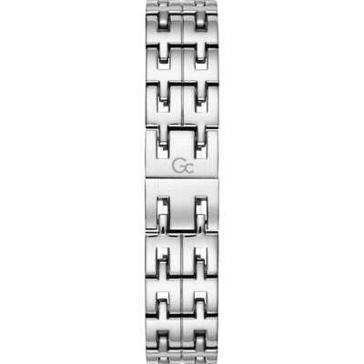 Gc Silver Stainless Steel Dress Watch In Gold