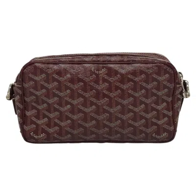 Pre-owned Goyard Cap Vert Burgundy Canvas Shoulder Bag ()