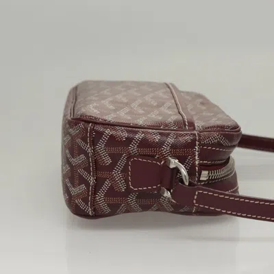 Pre-owned Goyard Cap Vert Burgundy Canvas Shoulder Bag ()