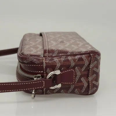 Pre-owned Goyard Cap Vert Burgundy Canvas Shoulder Bag ()