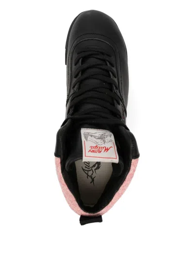 Autry High-top Sneakers Contrast Sole In Black