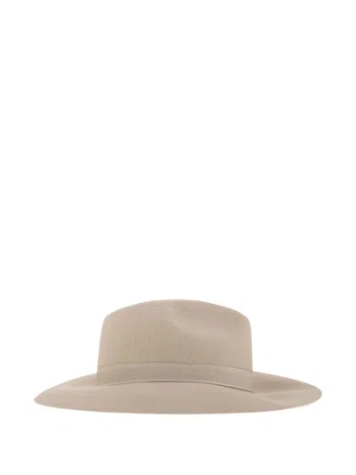 Fay Refined Wide-brimmed Wool Felt Hat