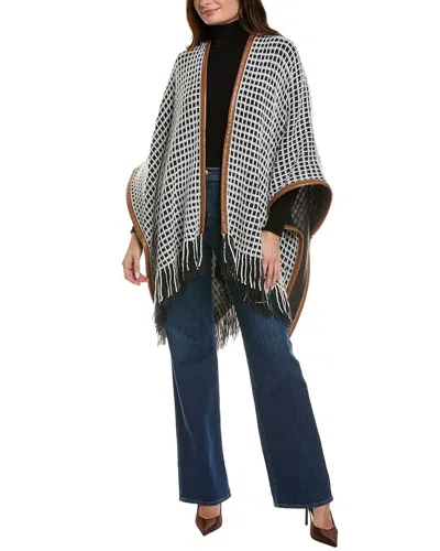 La Fiorentina Oversized Ruana In Black