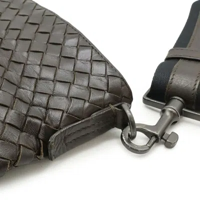 Pre-owned Bottega Veneta Dark Brown Leather Shoulder Bag ()