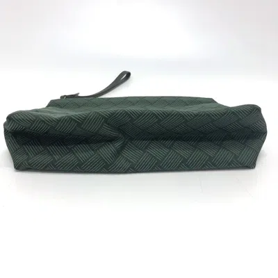 Pre-owned Bottega Veneta Green Intrecciato Clutch Bag Pouch ()