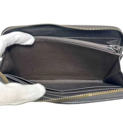 Pre-owned Bottega Veneta Intrecciato Brown Intrecciato Long Wallet (bi-fold) ()