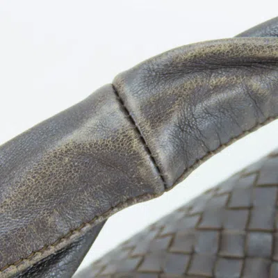Pre-owned Bottega Veneta Intrecciato Brown Leather Shoulder Bag ()