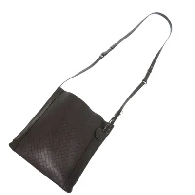 Pre-owned Bottega Veneta Intrecciomirage Brown Leather Shoulder Bag ()