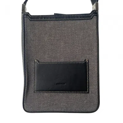Pre-owned Burberry Black Canvas Leather Pochette Shoulder Bag ()