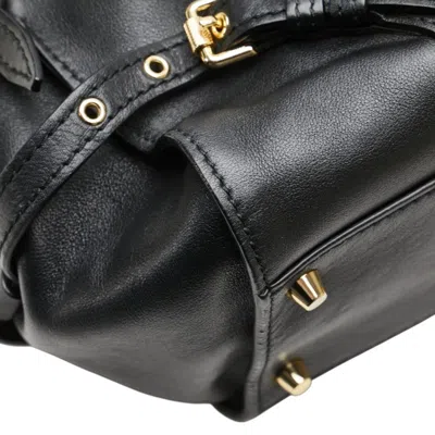 Pre-owned Burberry Black Leather Shoulder Bag Tote Bag ()