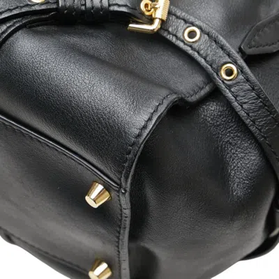 Pre-owned Burberry Black Leather Shoulder Bag Tote Bag ()