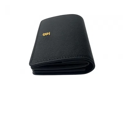 Pre-owned Burberry Black Leather Wallet (bi-fold) ()