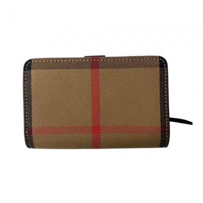Pre-owned Burberry Multi-color Canvas Leather Wallet (bi-fold) ()